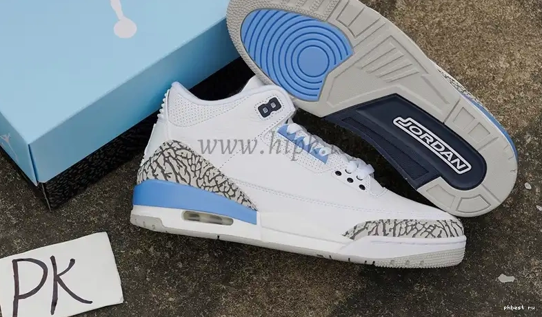 to Ready UNC Materials Ship Retail Retro Jordan 3 PK GOD 0521